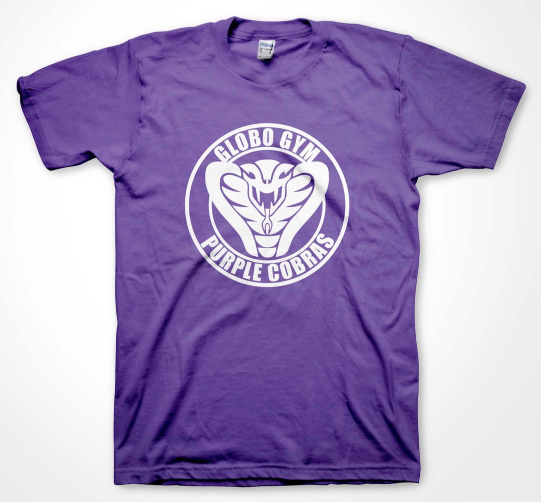Purple Cobras Tshirt Dodgeball Globo Gym Team Halloween Costume Shirts