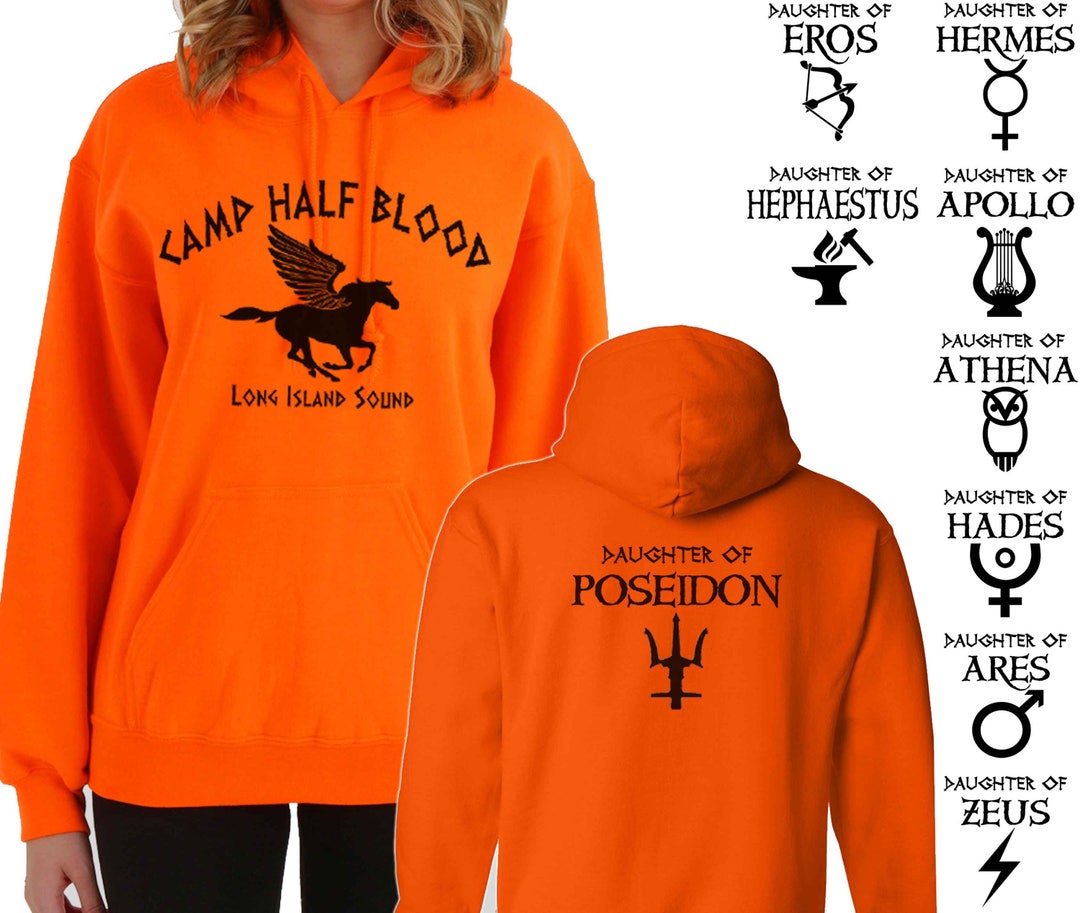 Camp Half Blood Camp Half Blood Cabin ORANGE Youth Hoodie Pullover