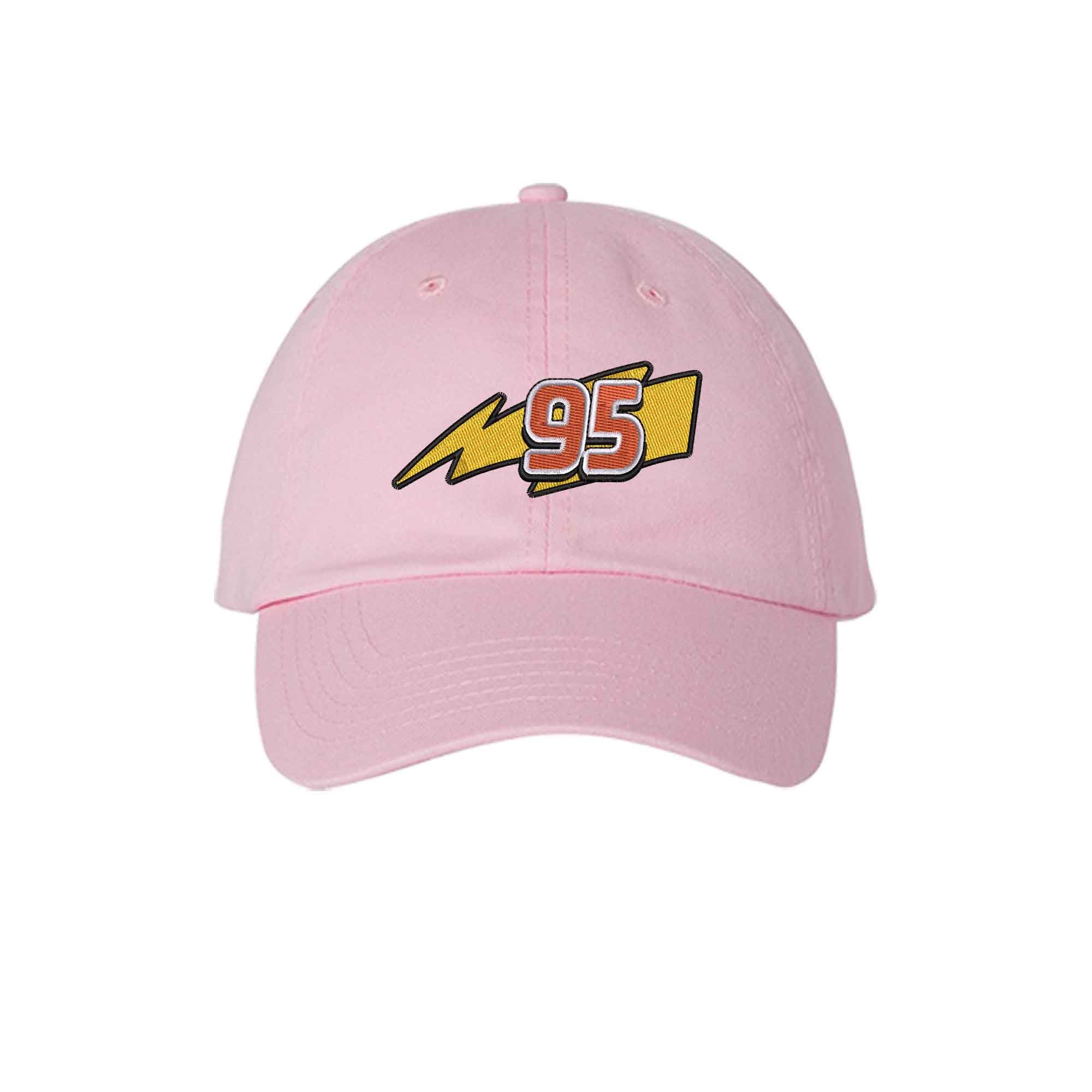 Cars Lightning Mcqueen 95 Thunderbolt Logo Embroidered Hat
