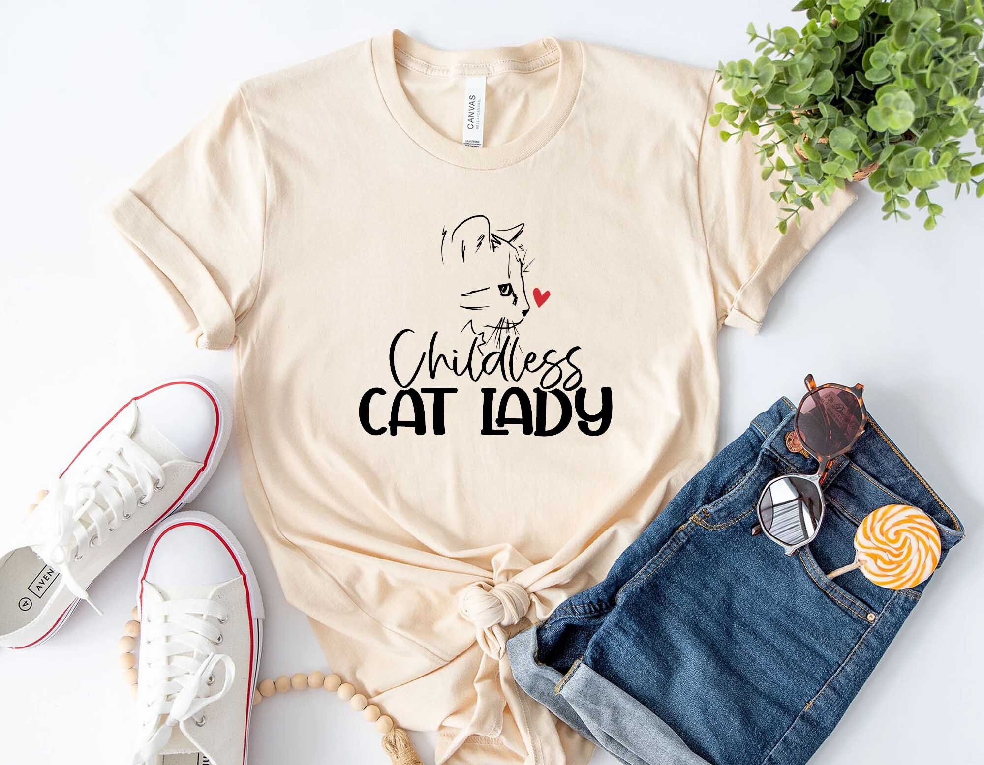 Childless Cat Lady T shirt Cat Ladies Vote for Kamala Harris 2024 Election Shirts 2024 Vote Blue Etsy