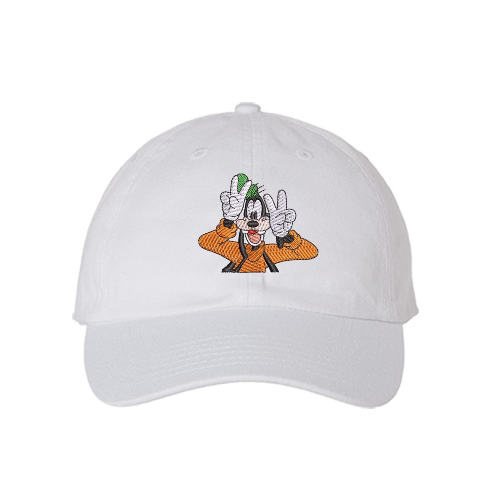 Goofy Peace Embroidered Hat Mickey Friends BFF Hat | Adult Kids