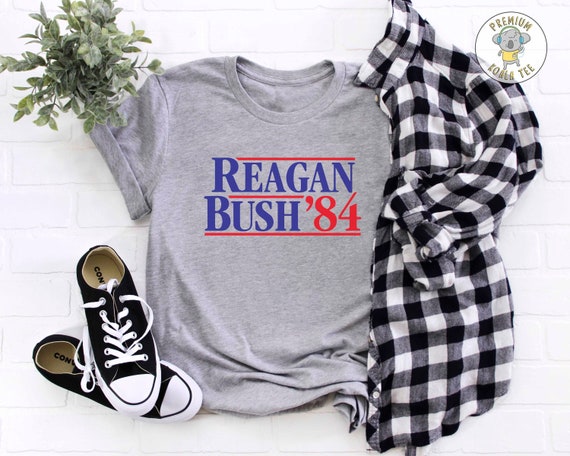Retro Reagan Bush 84 Election T Shirt Retro Reagan Bush 84 Election T Shirt