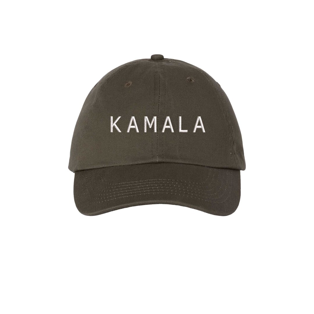 Kamala Harris 2024 Embroidered Vintage Cotton Twill Cap - Presidential Campaign Dad Hat