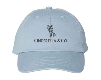 Cinderella & Co embroidered Hat adjustable Adult Kids Sizes Disney Girls Trip Hat Vacation gift