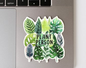 House Plant Sticker, Plant Sticker, Plant Person Sticker, Laptop Sticker, Water Bottle Sticker, Laptop Decal, Sticker for Water Bottle