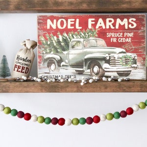 Christmas Garland, Felt Ball Garland, Pom Garland, Holiday Garland, Winter Garland, Felt Garland, Christmas Decor, Christmas Felt Balls