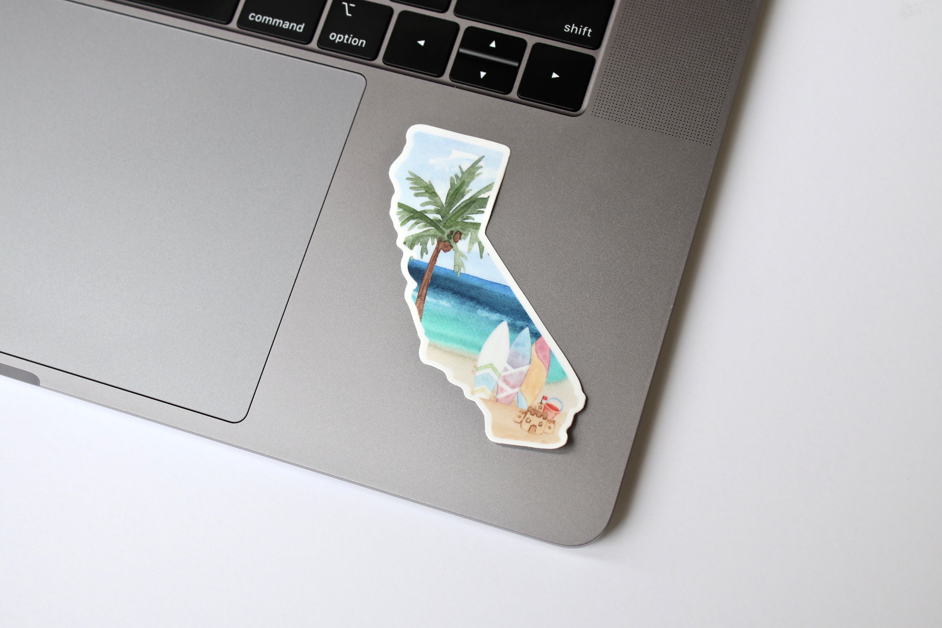 California Sticker, California Map Sticker, California State Sticker ...