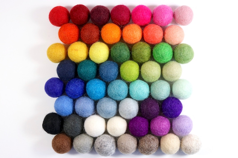 Fall Garland Pumpkin Garland Autumn Felt Ball Garland Etsy