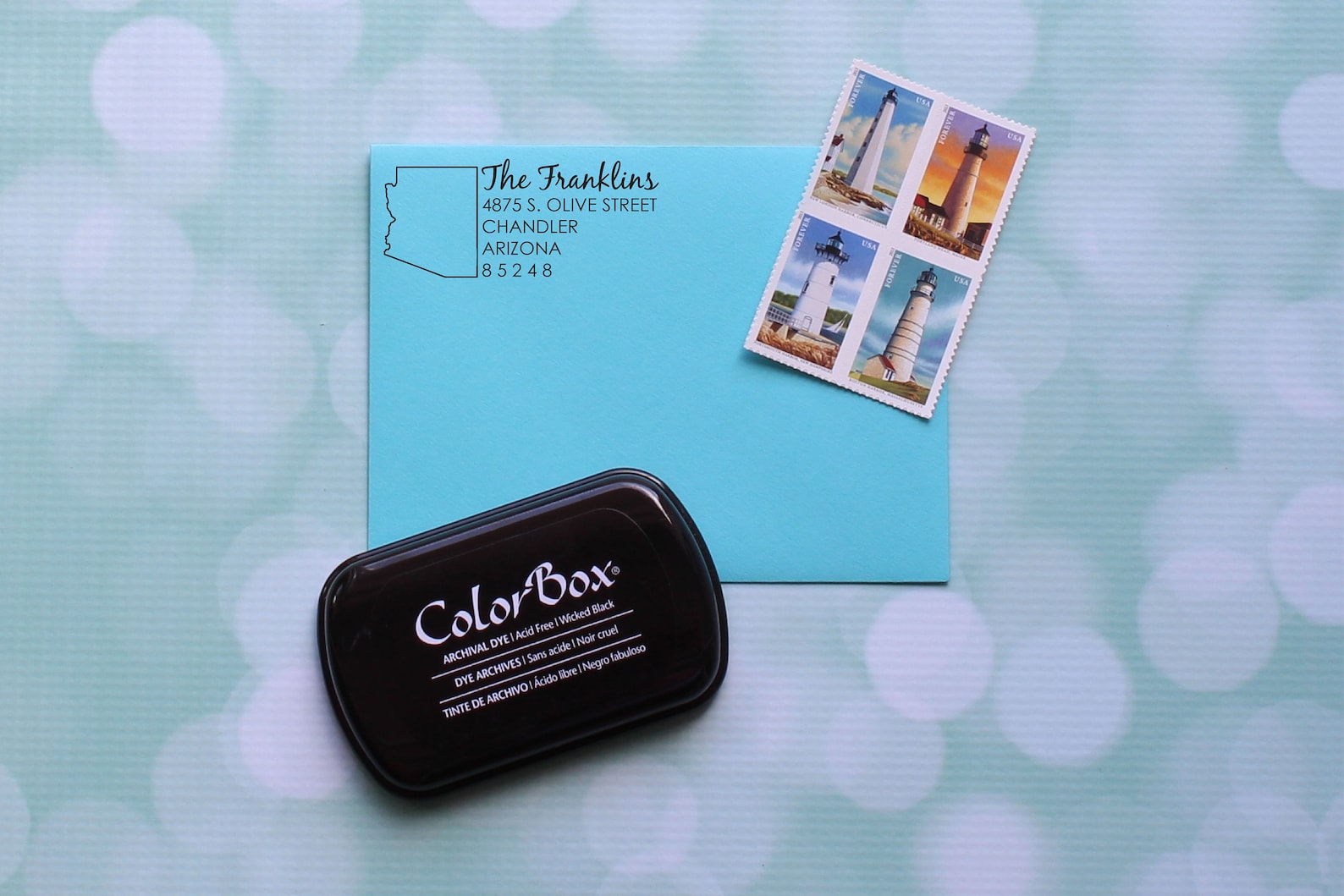 Arizona Address Stamp Custom Address Stamp Arizona Stamp Etsy