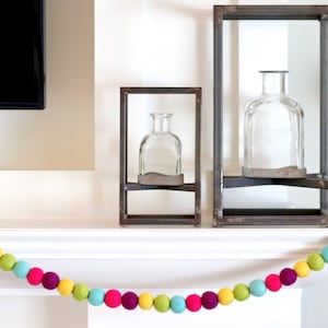 Easter Garland, Spring Garland, Bright Garland, Felt Ball Garland, Pom Garland, Felt Garland, Spring Decor, Bright Spring Felt Ball Garland