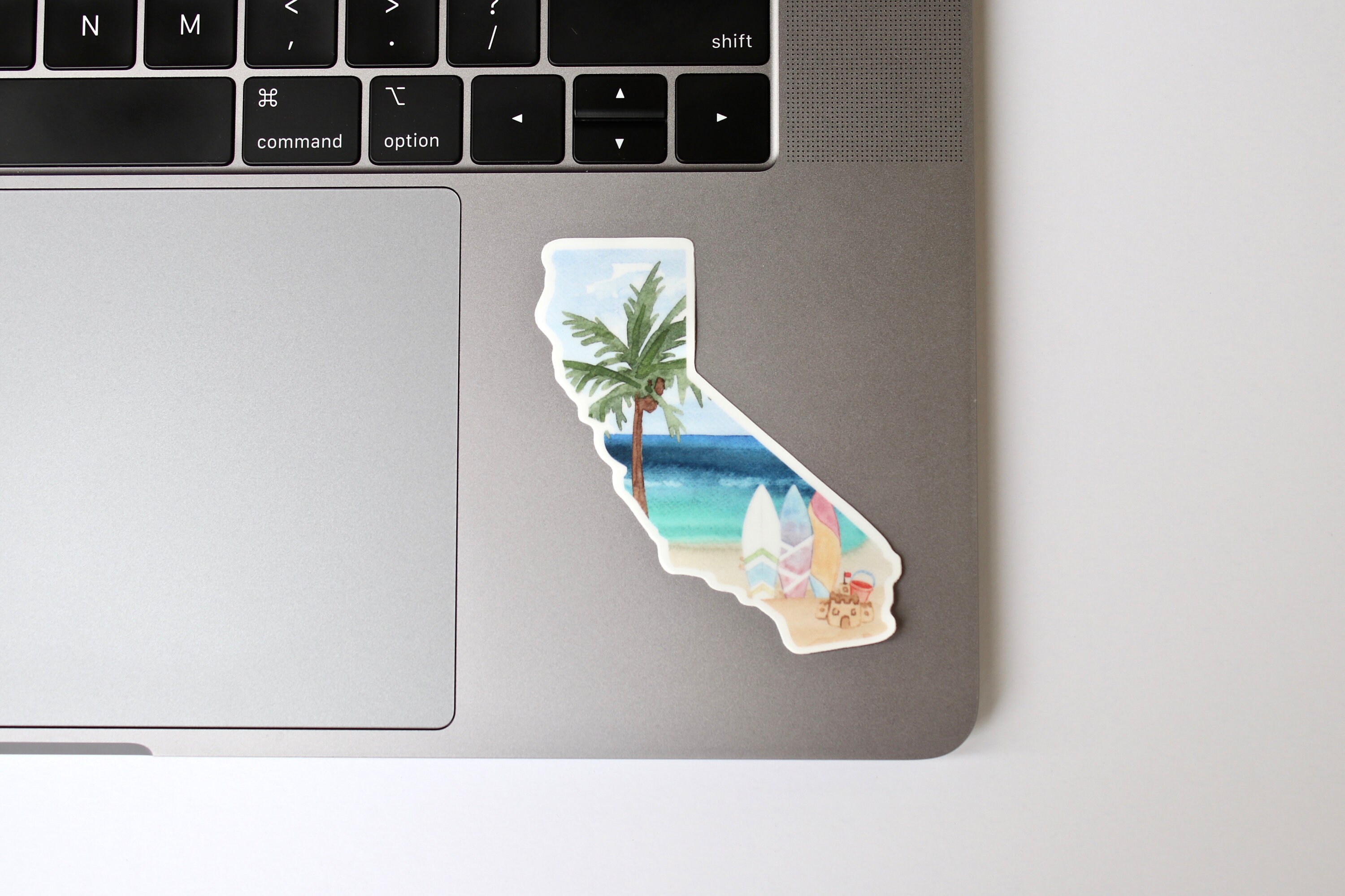 California Sticker, California Map Sticker, California State Sticker ...