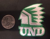 Und University of North Dakota Fighting Sioux embroidered iron on patch 2.25 quot x 1.5 quot