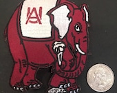 Alabama Crimson Tide Vintage Embroidered Iron On Patch 3.5 quot x 3 quot