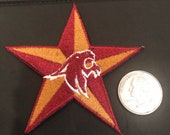 Southwest TEXAS state BOBCATS vintage iron on PATCH 3.25 X 3.25 quot