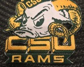 CSU Colorado State Rams Vintage Embroidered Iron on Patch (NOS) 3 quot x 3 quot