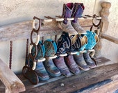 Cowboy boot storage rack hotsell