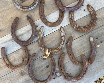 Package of 20 Used Horseshoes, Horseshoe For Crafts, Real Lucky Horse Shoe, Equestrian Gift, Horseshoe Craft Supply