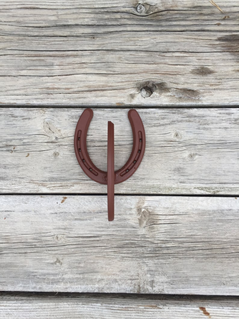 Hooks Curtain Rod Holder Coat Horseshoe Decor Image 0