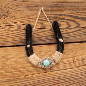 Lucky Horseshoe, hoefijzer voor toegangsweg, hoefijzer decor, gebruikt hoefijzer cadeau voor paardenliefhebber, zegeningen brenger