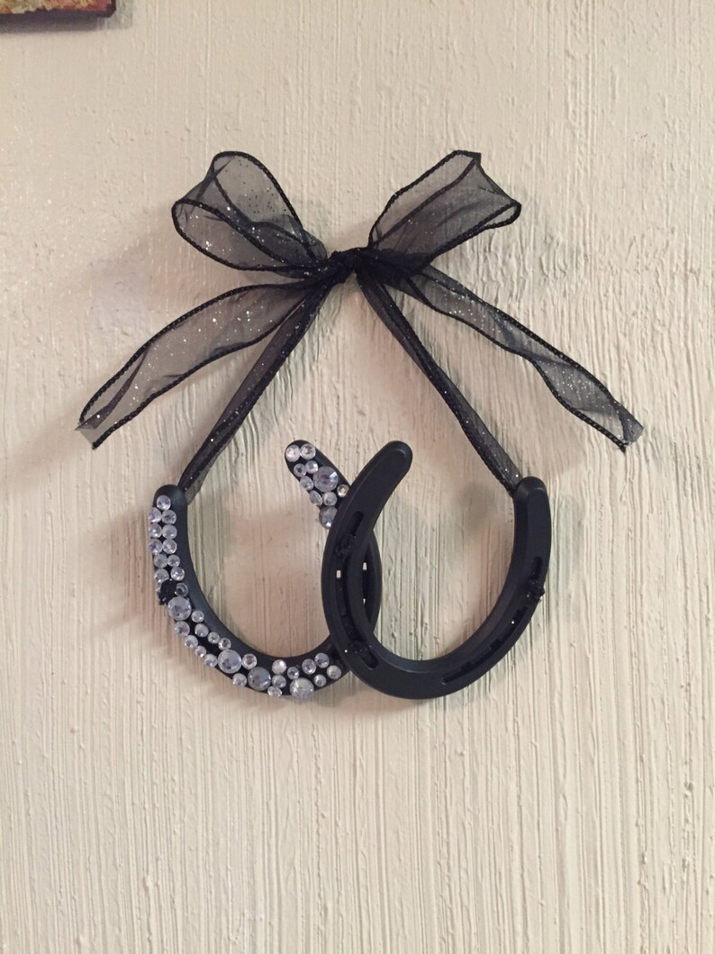 Horseshoe Wall Decor Lucky Horseshoe Decor Horseshoe Art Etsy