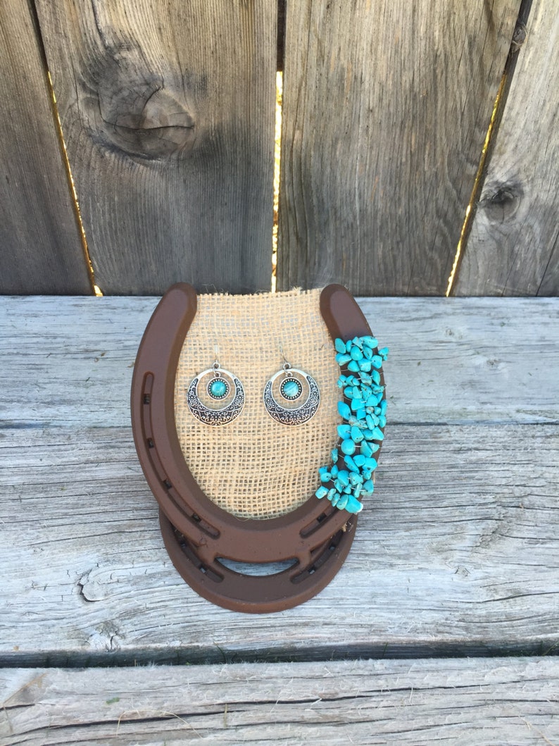 Earring Holder Horseshoe Earring Holder Horseshoe Decor Etsy