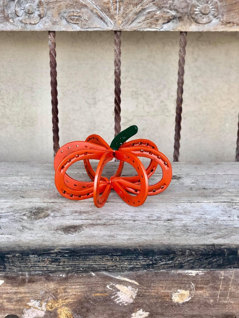 Horseshoe Pumpkin Small Pumpkin Horseshoe Decor Etsy