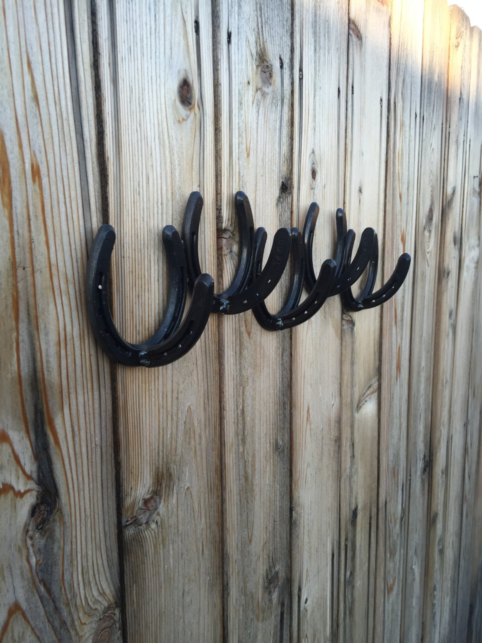 5 Hook Horseshoe Coat rack Horseshoe Hooks Horseshoe Decor Etsy