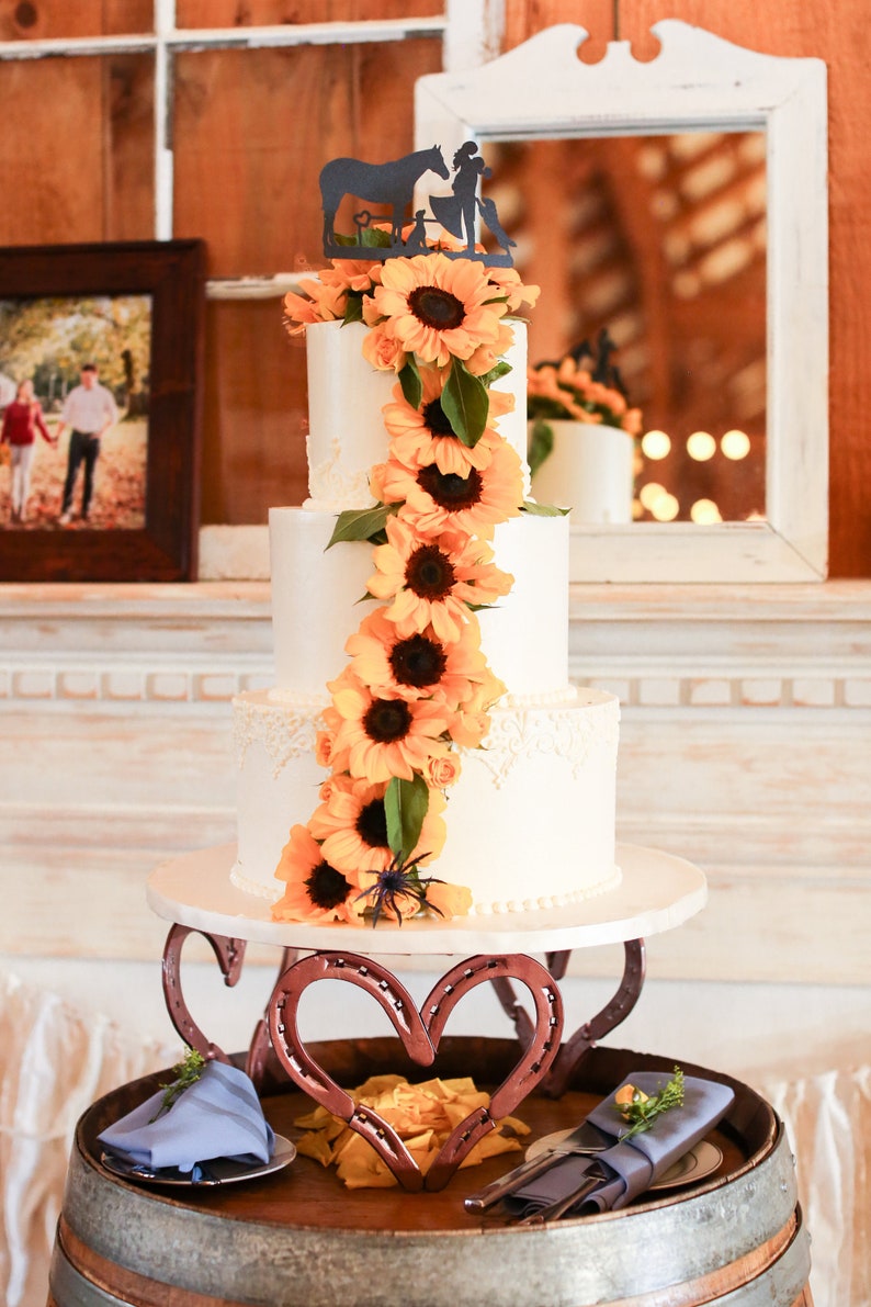 Rose Gold Horseshoe Wedding Cake Stand Rose Gold Wedding Cake Etsy