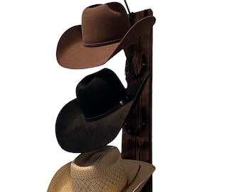 Porte-chapeaux de cow-boy, décoration d'intérieur champêtre, rangement pour chapeau de cowboy, cadeau rustique Gome Decor country girl, cadeau fille cheval, cadeau ferme, décoration rustique