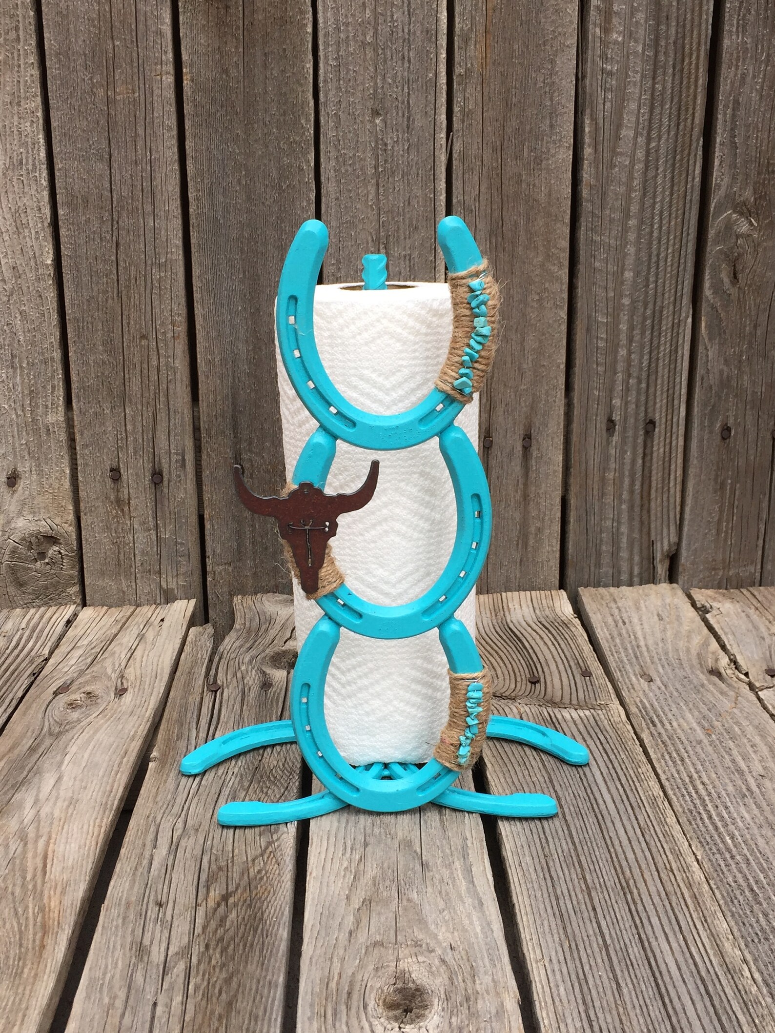 Horseshoe Paper Towel Holder, Horseshoe Decor, Horseshoe Art, Country