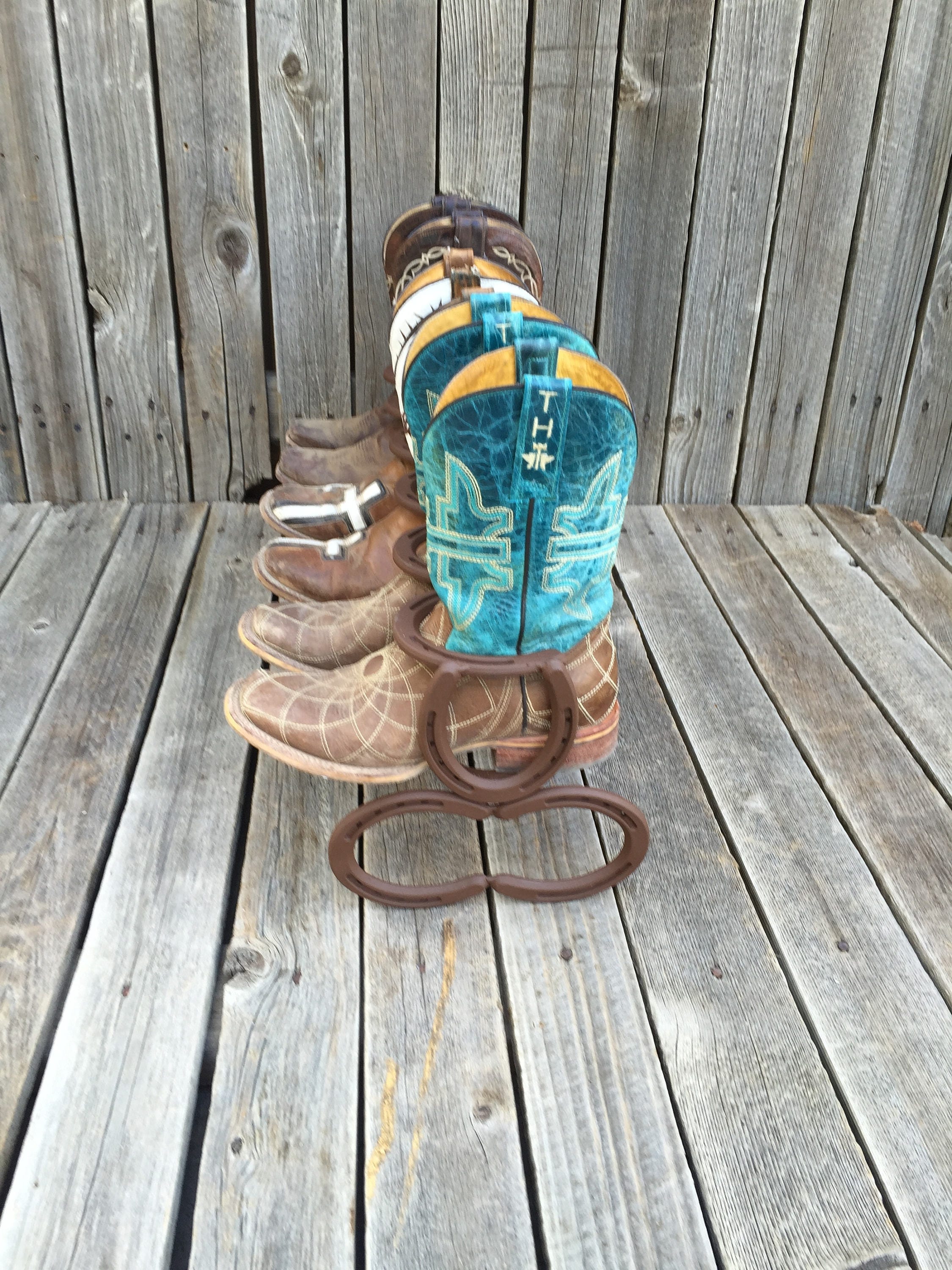 Boot Rack Horseshoe Boot Rack Cowboy Boot Rack Boot | Etsy