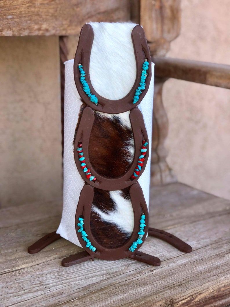 Paper Towel Holder Rustic Kitchen Decor Horseshoe Decor Farm Girl Gift Country Kitchen Decor Rustic Decor Horseshoe Paper Towel Holder