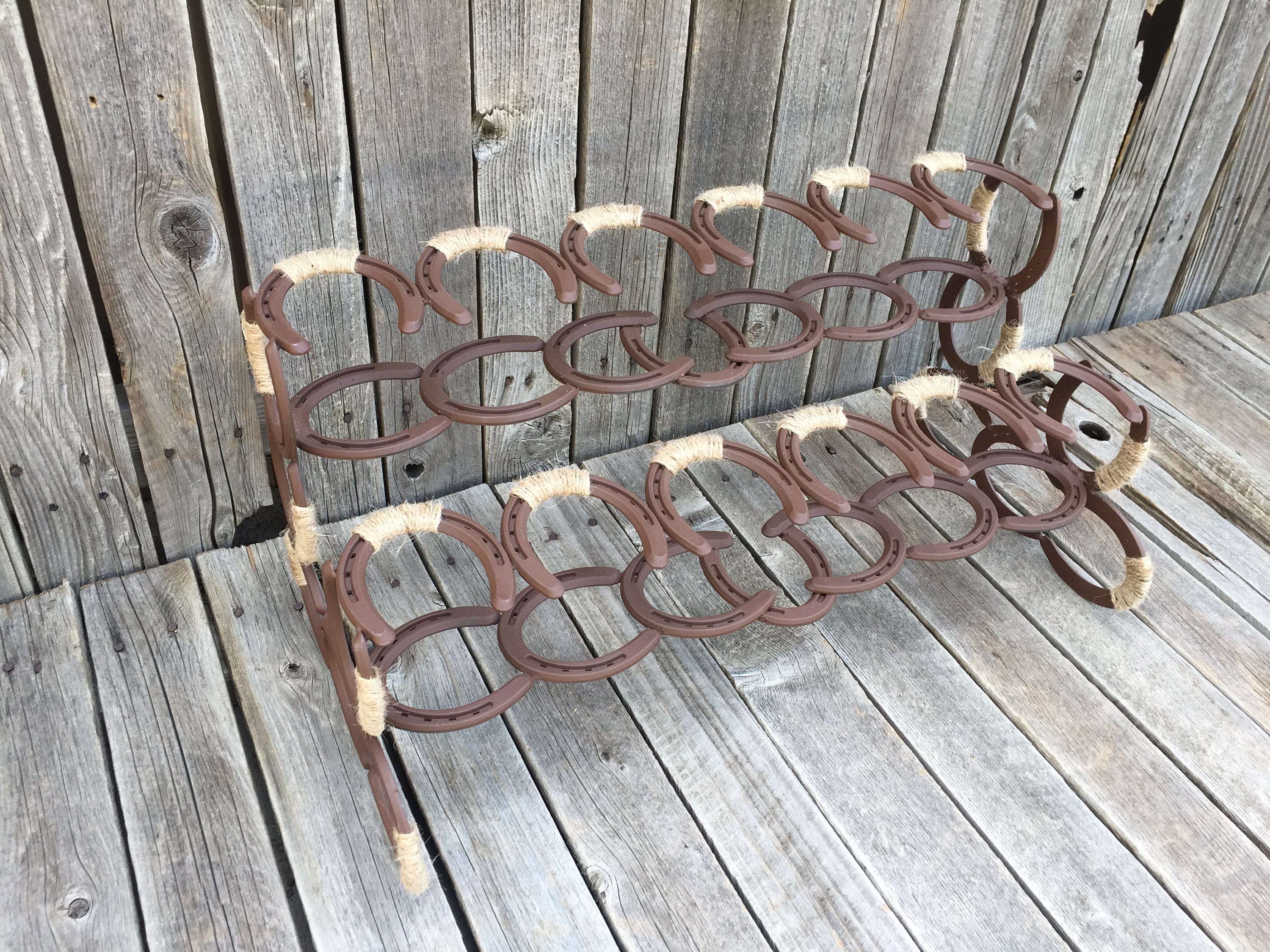 Horseshoe Boot Rack Boot Rack Southern Decor Horseshoe Art Etsy