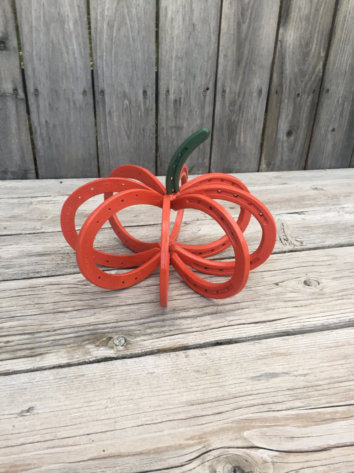Horseshoe Pumpkin Large Pumpkin Fall Decor Fall Etsy