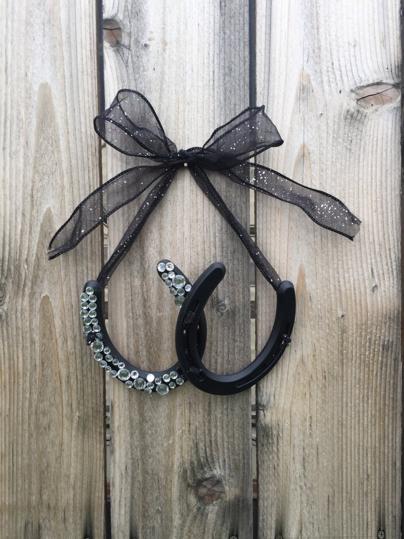 Horseshoe Wall Decor Lucky Horseshoe Decor Horseshoe Art Etsy