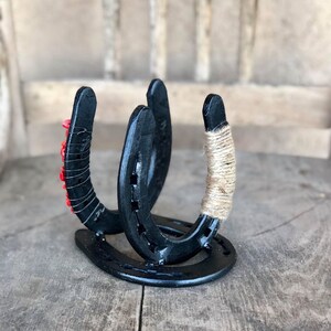 Schwarze Hufeisen Serviette Halter, Land Küche Hufeisen Dekor, Pferd-Liebhaber-Geschenk für ihre Farm Haus