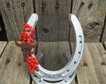 Earring Holder, Jewlery Display, Horseshoe Decor, Farm House Decor, Earring Display, Horseshoe Art, Cowboy Decor, Western Decor,Rustic Home
