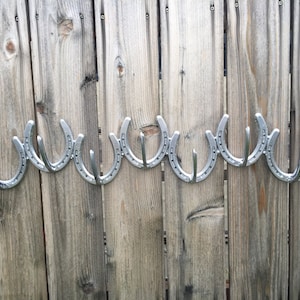 Coat Rack, Tack Hooks, Hanger, Horseshoe Decor, Horseshoe Art, Horseshoe Home Decor, Tack Hooks, Coat Hooks, Horseshoe Hooks