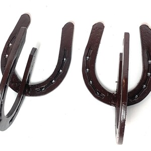 Horseshoe Hook - Curtain Rood Hooks - Curtain Tie Backs - Towel Hooks - Hooks - Two Hooks - Coat Hooks-Tool Hooks-Tack Hooks-Horseshoe decor