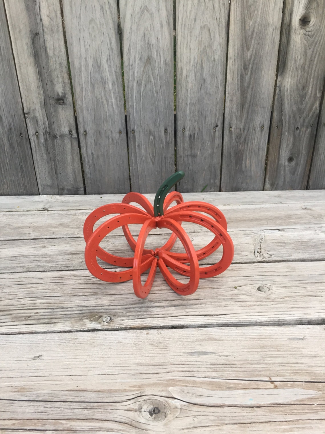 Horseshoe Pumpkin Large Pumpkin Fall Decor Fall Etsy