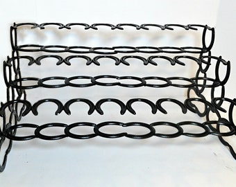Boot Rack, 12 Pairs of Boots, Horseshoe Boot Rack, Horseshoe Decor, Horseshoe Art, Boot Organizer, Country Decor, Western Home