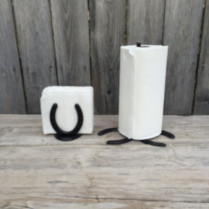 Küche-Set - Pferd Schuh Papier Handtuchhalter - Pferd Schuh Serviette Halter - Pferd Schuh Dekor - Pferd Schuh Kunst - Küchenbedarf - Küche