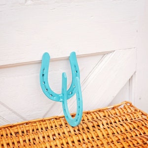Horseshoe Hook - Curtain Rood Hooks - Curtain Tie Backs - Towel Hooks - Hooks - Two Hooks - Coat Hooks-Tool Hooks-Tack Hooks-Horseshoe decor