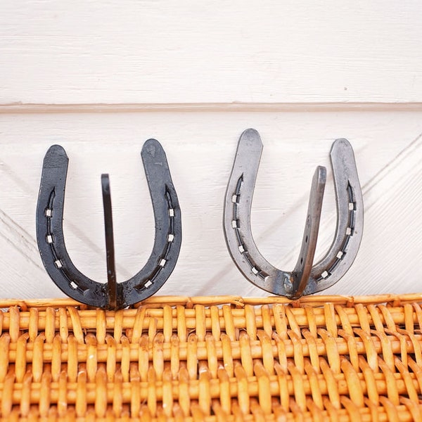 Horseshoe Hook - Curtain Rood Hooks - Curtain Tie Backs - Towel Hooks - Hooks  - Coat Hooks-Tool Hooks-Tack Hooks-Horseshoe decor