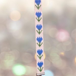 Loom Beaded Bracelet Flower