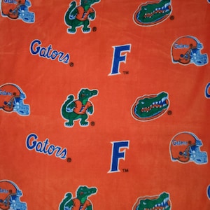 University of Florida Gators Orange Fleece Fabric