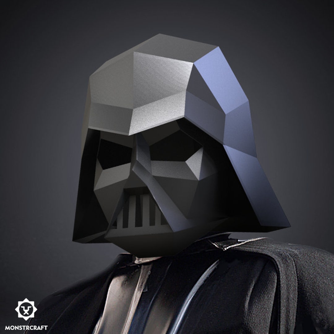 darth-vader-helmet-dark-lord-cosplay-low-poly-paper-mask-pdf-template-printable-3d-costume-for-comic-con-party-halloween-etsy for Free Printable Darth Vader Mask Darth Vader Helmet, Dark Lord Cosplay, Low Poly Paper Mask PDF Template, Printable 3d Costume for Comic Con, Party, Halloween - Etsy for Free Printable Darth Vader Mask