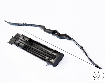 Avengers Hawkeye Bow and Quiver Set Fully Functional with Prop Arrows