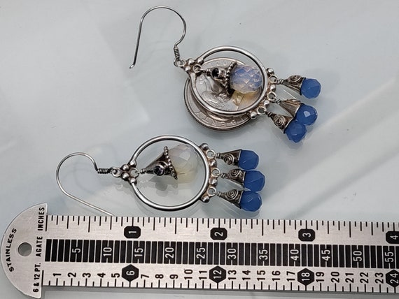 Sajen Solid Sterling Silver Briolette Opalite, Ch… - image 7