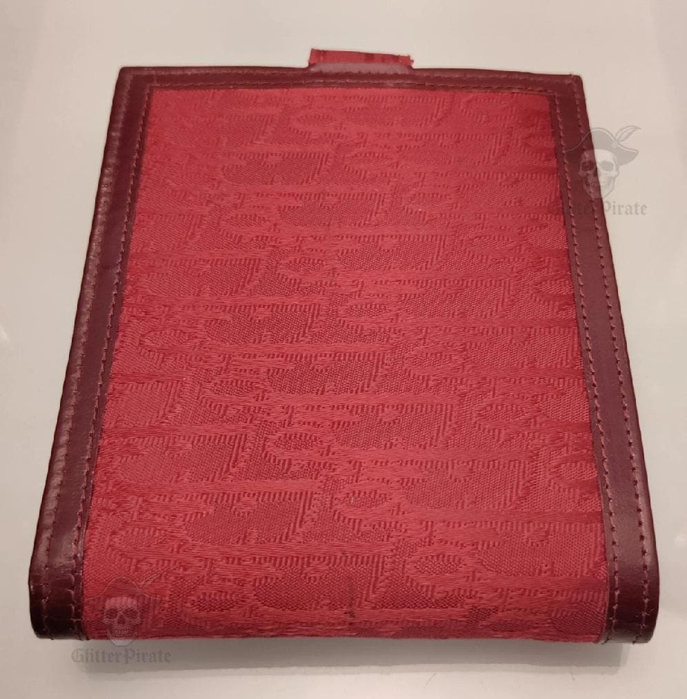 Rare 1980s Christian Dior Maroon Trotter Kiss-lock Wallet